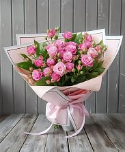 Букет Розовый кустик #REPLACE_PRED# Губино