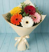 Букет цветов из:  Герберы в Губино