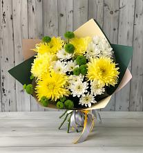 Букет цветов из:  Хризантемы #REPLACE_PRED# Губино