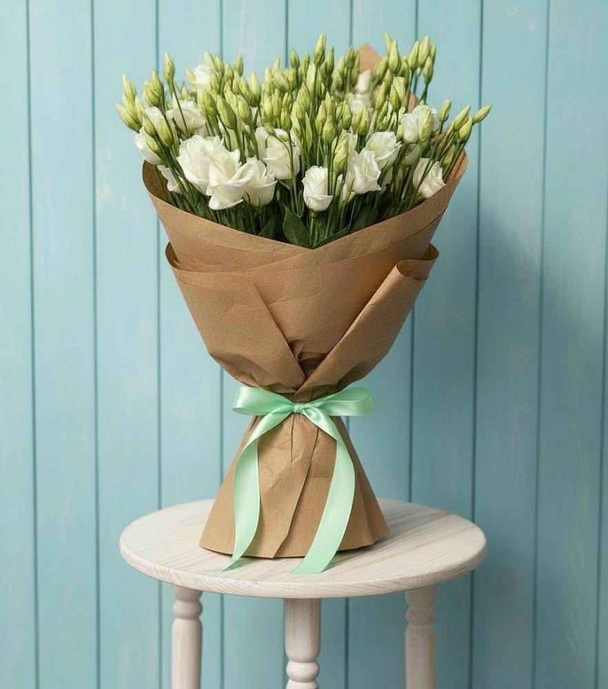 Букет цветов из: Лизиантусы в Губино