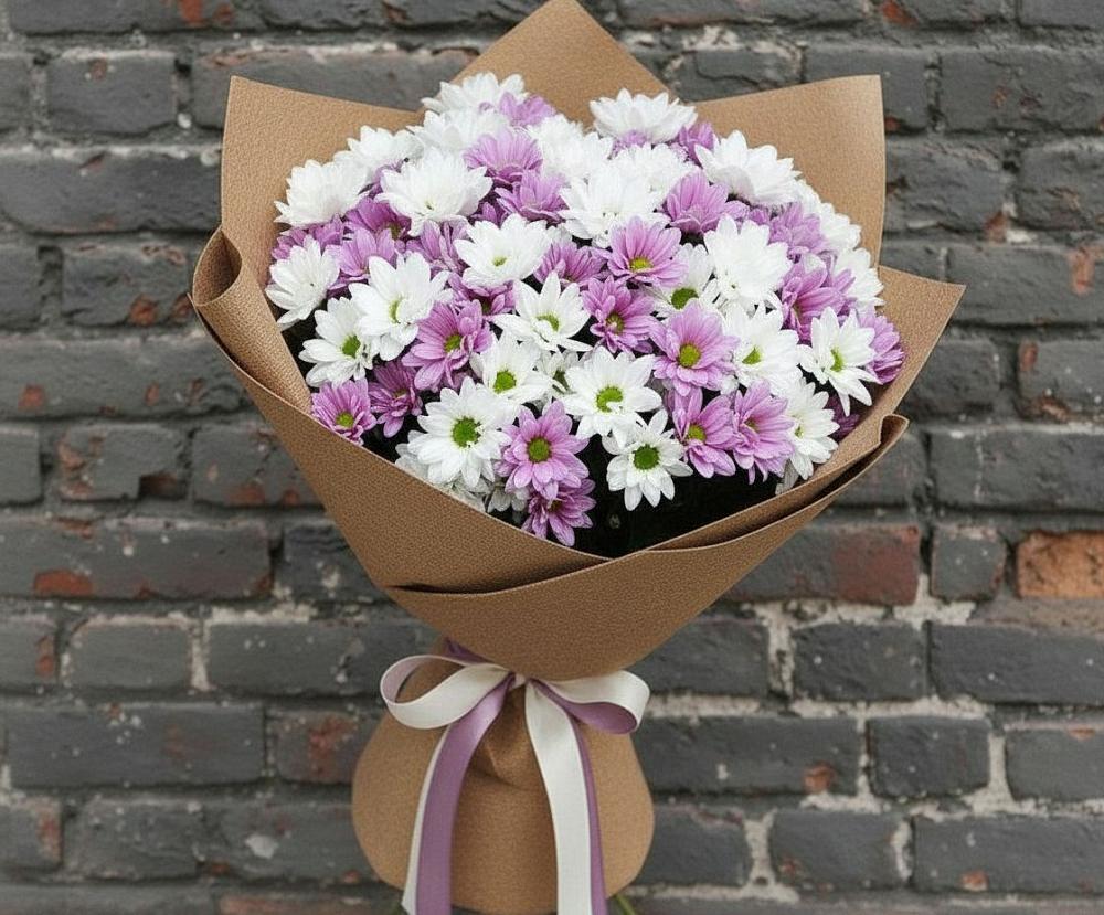 Букет цветов из: Хризантемы в Губино