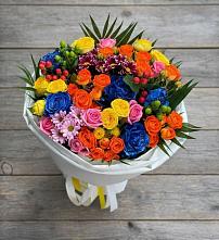 Букет цветов из:  Розы и Хризантемы в Губино