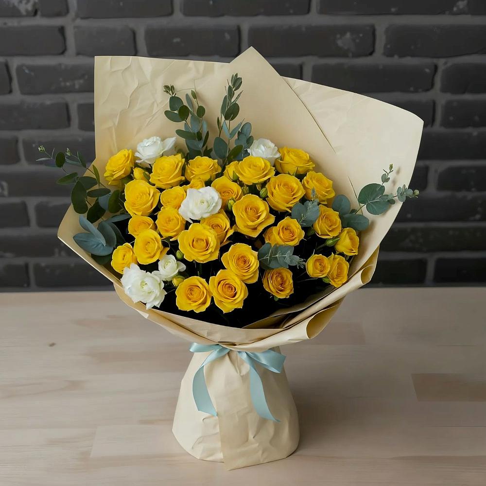 Букет цветов из: Розы в Губино