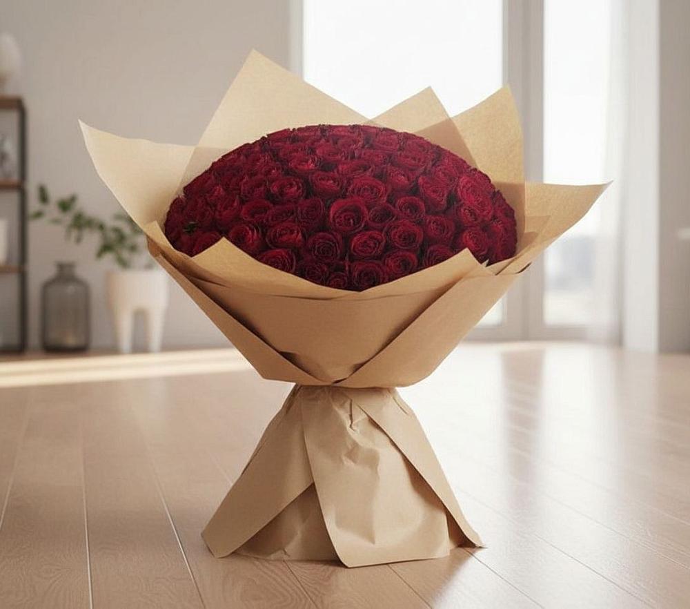 Букет 101 Красная роза в Губино