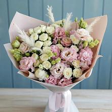 Букет цветов из:  Альстромерии и Розы #REPLACE_PRED# Губино